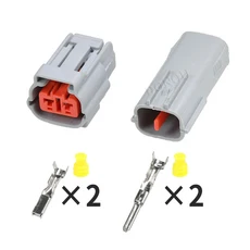 DJ7024-2.2-11/21 자동차 안개등 플러그 2 코어 번들 커넥터 6195-0006 터미널, 02 Complete set
