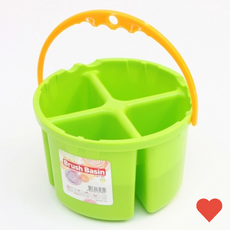 주방 용기 미술 물통 4칸 1.5L 팔레트