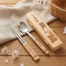 금비가 코리락쿠마 뉴슬림 수저 케이스 나들이수저세트