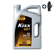 킥스 Kixx GX7 SQ (구 G1 FE) 5W20 4리터 [장갑증정], 4L, 1세트