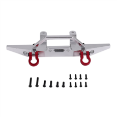 MN D90 D91 D96 MN90 MN99S 1/12 RC CAR 업그레이드 부품 액세서리 용 금속 전면 범퍼, 은