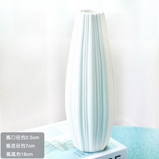 [모숭상]작은 신선한 세라믹 꽃병 거실 드라이 꽃꽂이 라이트 럭셔리 노르딕 홈 인테리어 실내 시뮬레이션 꽃, 03 벙어리 화이트