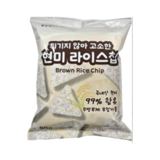 튀기지 않아 고소한 현미 라이스칩, 12개, 90g