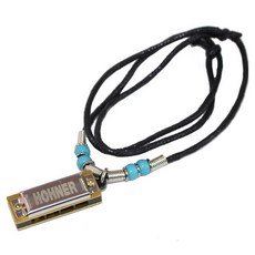 HOHNER 迷你口琴項鍊, 1條, 淺藍色, 單品