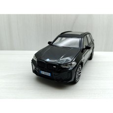 宅米吉 全新盒裝現貨 1:32 寶馬 BMW X3M 前輪可轉向 黑色 合金 模型車 聲光車 玩具 收藏 交通, 1個