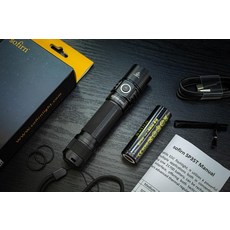 SP10 장착 손전등 밝기 배터리 90CRI가 CRI 900루멘 휴대용 제품 미니 LH351D, 1.블랙 세트 (21700 포함)