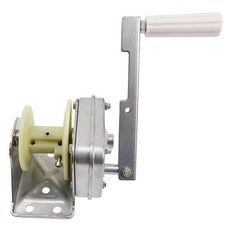 楊卷器 養豬場卷簾器 手動鍍鋅卷 簾機大棚卷膜器 升降手搖鑄鐵 自鎖卷簾配件, 配10米鋼絲繩