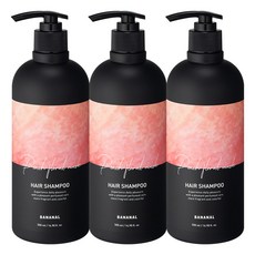 바나날 퍼퓸드 헤어 샴푸 피치 플로랄 머스크, 500ml, 3개