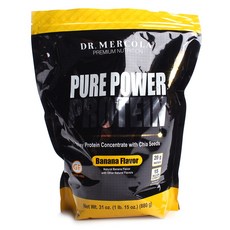 DR. MERCOLA 高蛋白粉, 香蕉, 880克, 1個