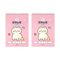 인디고어린이 초등 우주최강 8칸 한자노트, 04.PINK(핑크), 2권