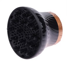 블로우 후드 헤어 곱슬 바람 디자인의 큰 분산 머리 드라이어용 고정 모양 회전식 범용, Black, 1개