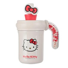 Hello Kitty聯名海洋球吸管杯，可愛造型，食品級材質，雙層真空保溫，寶寶飲水好幫手, 海洋Hello Kitty, 1個, 400ml