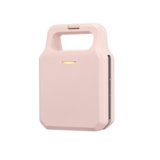 자칠 가정용 1인 샌드위치 메이커 다기능 아침 식사 토스트 메이커 가정식 아침 식사 필수품, 핑크