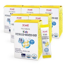 하이웰 프리미엄 키즈 유산균 + 비타민D 아연 30포, 6개, 60g