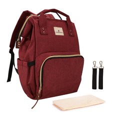 Ramhorn 기저귀 가방 백팩 다기능 방수 여행용 백팩 엄마용 레드