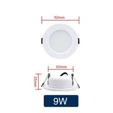 LED 5W 15W 실내 9W 주방 18W 흰색 12V 라운드 220V AC 110V 천장 Led 24V 몸체 조명 침실 12W, Cold White, AC110V, 1개
