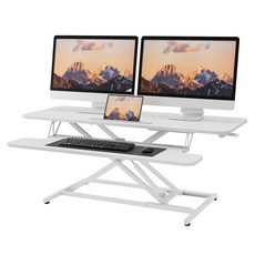 [재고정리] Ergomaker KR 모션 데스크 DC02-42 에어 리프트 높이조절 테이블 42인치 정발, 회이트