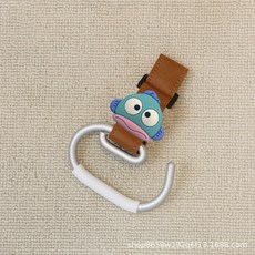 DFMEI 嬰兒車掛鉤推車專用小虎子配件掛包兒童掛件鉤子寶寶母嬰童車家居, 1個, 棕色大丑魚 (單個):如圖