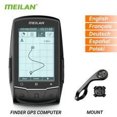 XOSSG2+ MEILAN M1 자전거 컴퓨터 GPS 2.6 인치 스크린 사이클링 무선 속도계 트래커 주행 거리계 도로 MTB 내비게이션 ANT+, 1) M1, 1개