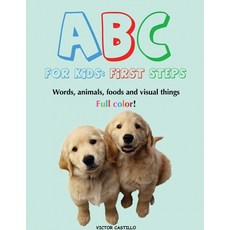 ABC For Kids (Words animals foods and visual things).: First Steps (Large Print Edition) Paperback, Indy Pub