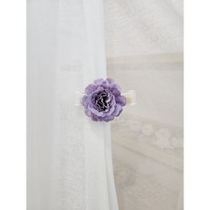 이룸앤스위트홈 퍼플 미니 플라워 커튼핀 2clor, 진보라, 2개