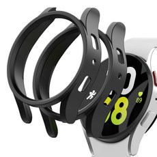 가꼬싶다 변색없는 하드커버 갤럭시 워치 케이스 2개입, 블랙+블랙, 2개