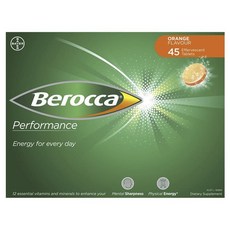Berocca 拜維佳 維他命B群發泡錠 柳橙口味 3條入, 1盒, 45顆