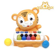 호랑이 구슬 피아노 소리나는 멜로디 유아 장난감, 1개