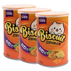 너를위한디저트 고양이 비스켓, 치킨맛, 100g, 3개