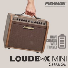FISHMAN LOUDBOX MINI CHARGE | 배터리 파워 피쉬맨 라우드 박스 미니 차지 LOUD BOX 버스킹 앰프, 1개
