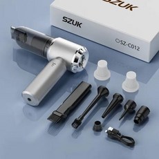 SZUK 자동차 진공 청소기 미니 휴대용 강력한 청소 기계 강력한 흡입 자동차 가정용 무선 청소기, 1)Max2hapa