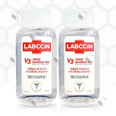 랩신 V3 새니타이저겔 60ml 2개, 1세트