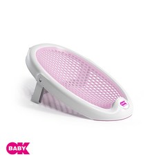 義大利OKBABY嬰兒柔軟沐浴折疊躺椅 - 洗屁屁神器 新生兒適用, 粉, 1個