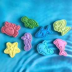 바다 모양틀8개포함 20개완성 천연 입욕제 DIY 키트 버블바 만들기 재료 거품입욕제 집콕놀이 엄마표미술 과학놀이 놀이자료 반죽놀이, 바다버블바 (모양틀8P포함), 500g, 1개