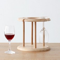 마켓비 자왈 대나무 원목 와인잔걸이 W16012, 1개