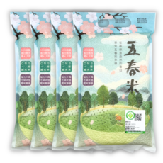 腎食堂 五春米 1公斤 - 台灣在地優質米 口感Q彈香甜, 1kg, 4個, 特級