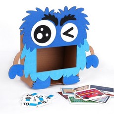 形狀分類數學區益智玩具，幼兒園自製教具，培養數學幾何概念與手眼協調能力, 1個, 長方形小怪獸