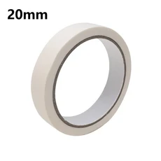 20M 흰색 Stiky 테이프 흰색 고온 방지 종이 테이프 접착 테이프는 홈 DIY 공예 사무용품에 쓸 수 있습니다, 01 20mm, 1개