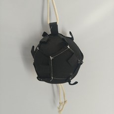 말먹이 주머니 당근 먹이기 훈련 승마용품, 블랙