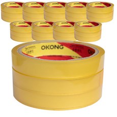 오공 OPP 물레방아 리필용 중포장 문구테이프 16mm x 25m, 투명, 36개