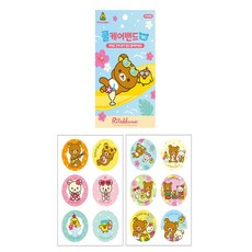 딜리고 쿨케어밴드 키즈밴드 모기 벌레 리락쿠마 18개입 어린이밴드 유아 상처밴드, 쿨타임