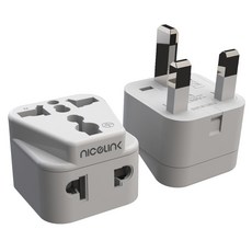 nicelink 萬用旅行轉接頭，輕巧便攜，多國插頭適用，安全可靠，旅行必備, 1個