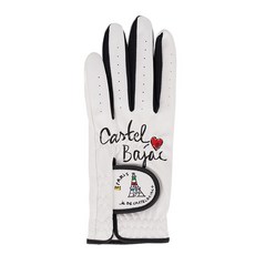 여성 로고 아트웍 포인트 양손 장갑_BGCMGL704BK, 1개