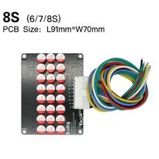 1개입 Lifepo4 5A 액티브 이퀄라이저 밸런서 3S 4S 5S 6S 7S 8S 10S LTO 배터리 에너지 커패시터, 04 5A 8S
