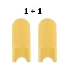 색소폰 엄지 고무 색소폰 엄지 커버 색소폰 엄지 보호대, 골드, 2개