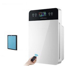 가정용 제연기 담배연기 필터 집진기 먼지 공기 사무실 제거, 4. UV 램프 LCD 버전 - 필터 2개