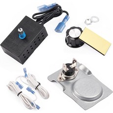 히오루셋 벽난로 자기 온도 조절 스위치 열 N Glo 난방기 마제스틱 리젠시 및 데사 송풍 부품을 위한 자동 센서. 120F에서 회로 켜짐 90F에서 꺼짐.