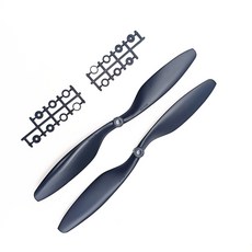 2/4pcs 1045 10 프로펠러 CW CCW 블레이드 DJI F450 F550 RC 쿼드 콥터 예비 부품 A2212 KV1000 모터에 적합 1/2 쌍, [02] 1045 black 1 pair