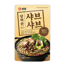 샤브샤브육수 샘표 담백한샤브샤브육수 샘표육수 담백한 샤브샤브 육수, 200g, 5개
