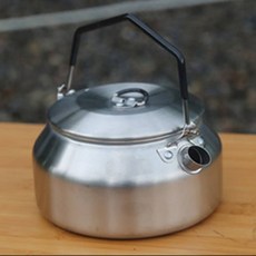 실버 전용파우치포함 주전자 뉴감성캠핑 304스텐레